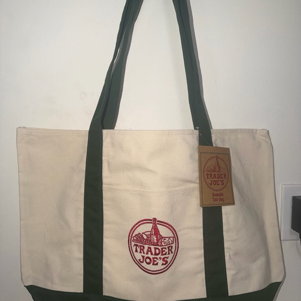 Trader Joe's Logo Canvas Tote